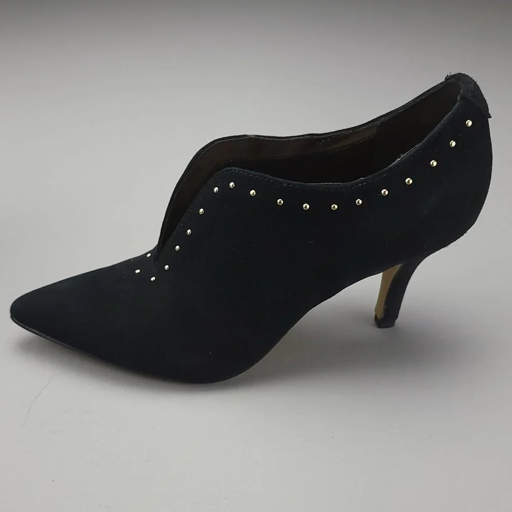 Bella Vita Dara Kid Suede Pointed‎ Toe Classic Pumps Black